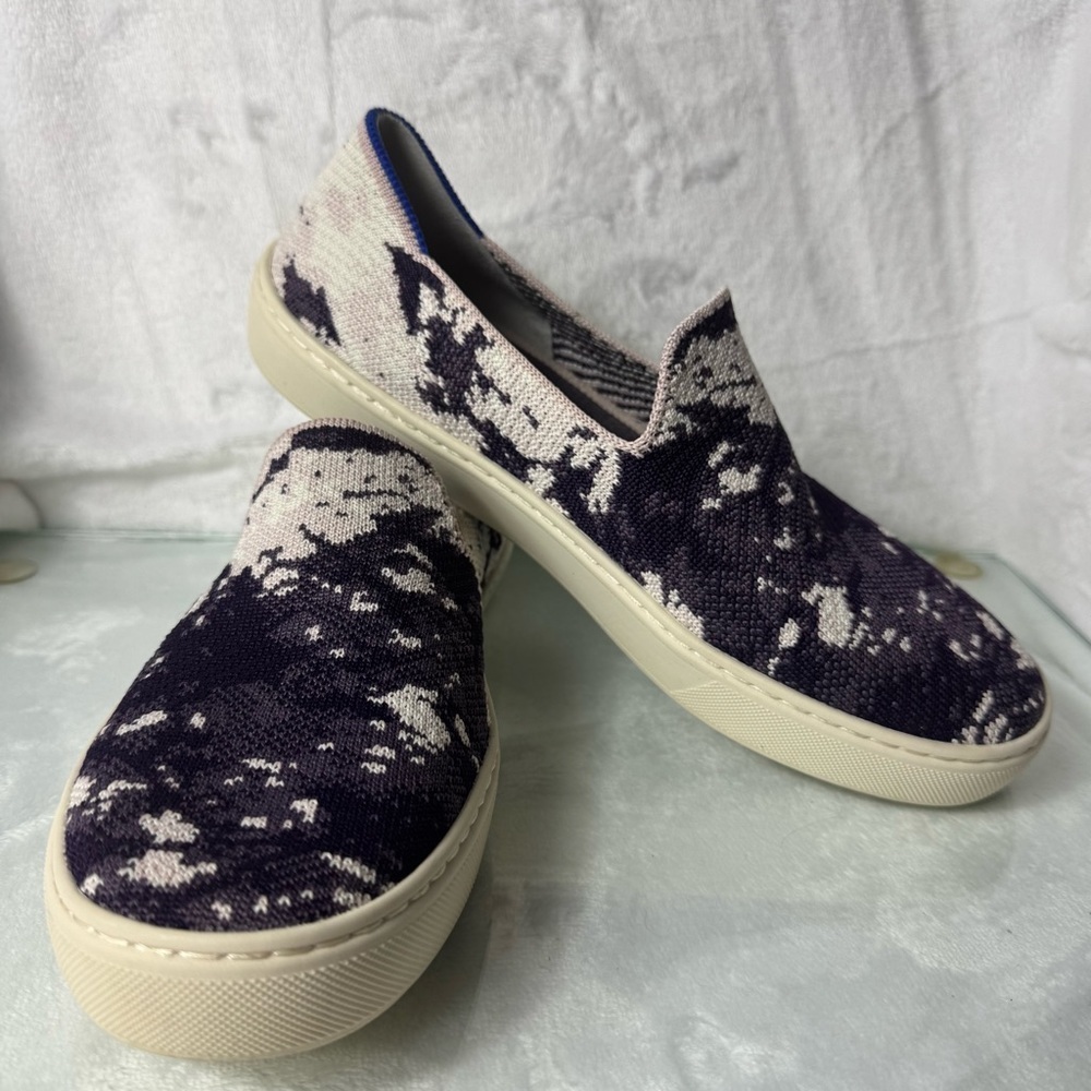 Rothy's Shibori Tie Dye Limited Edition Sneakers Slip-On Casual Shoes SZ 8 - Picture 9 of 10
